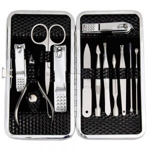 zizzon manicure set 12 in 1 black